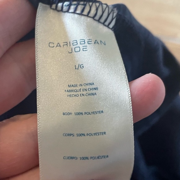 Caribbean Joe Blue Short Sleeve Tuna Fishing Charters Shirt Men's L - Picture 7 of 7